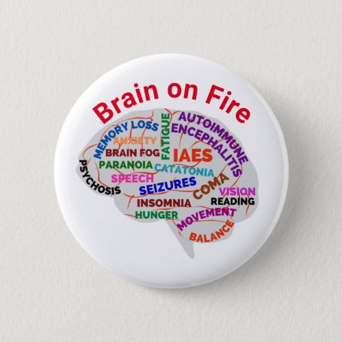 Brain on Fire Autoimmune Encephalitis Pin