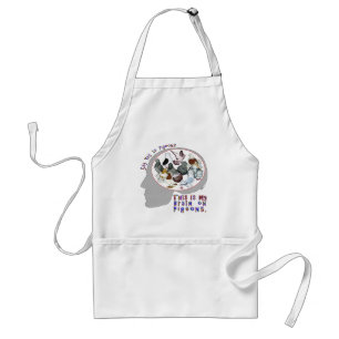 Brain On Pigeons Adult Apron