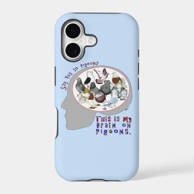 Brain On Pigeons Iphone Case (Back)