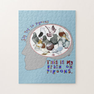 Brain On Pigeons Jigsaw Puzzle
