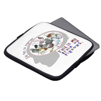 Brain On Pigeons Laptop Sleeve