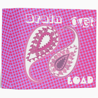 Brain Over Load Paisley Girls Binder