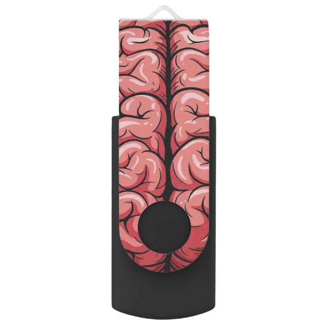 Brain Pattern Flash Drive (Front Vertical)