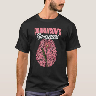 Brain PD Patients Tulips Parkinson's Disease Warri T-Shirt