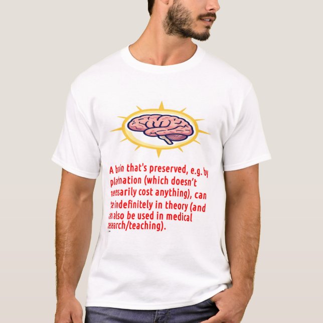 Brain Preservation Message (logo) T-Shirt (Front)