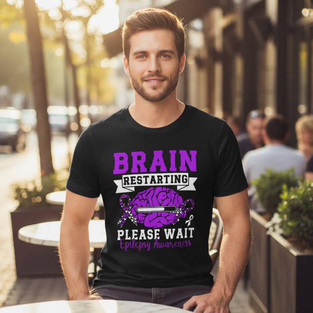 Brain Rebooting Funny Epilepsy Awareness Tri-Blend Shirt (Creator Uploaded)