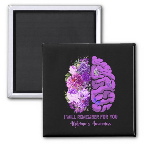 Brain Remember For You Alzheimerheimer Awareness M Magnet