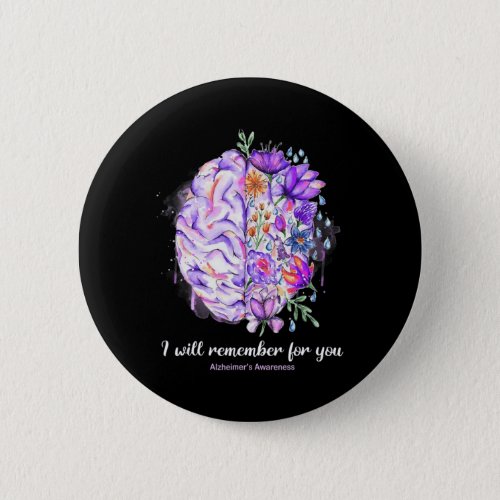 Brain Remember For You Alzheimerheimer Brain Aware Button