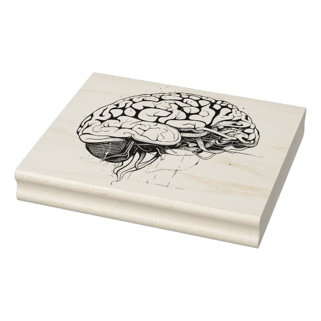 Brain Rubber Stamp (Stamp)