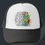 brain series trucker hat<br><div class="desc">Crazy brain series.</div>