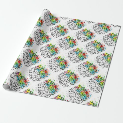 brain series wrapping paper