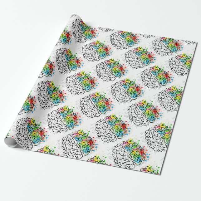 brain series wrapping paper (Unrolled)