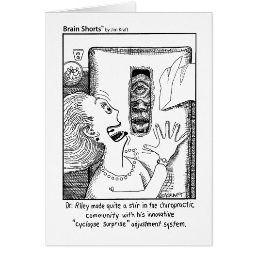 Brain Shorts " Cyclops Surprise" by Jim Kraft Cards (Front)