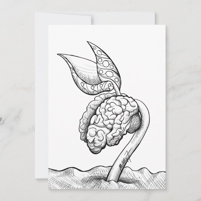 'Brain Stem' - 5x7 card print (Front)