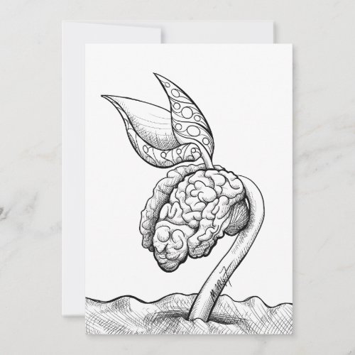 Brain Stem _ 5x7 card print