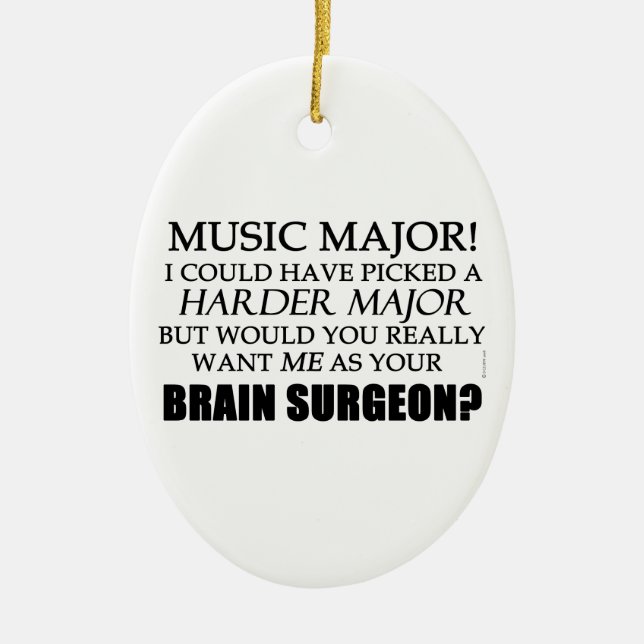 Brain Surgeon Ceramic Ornament (Front)