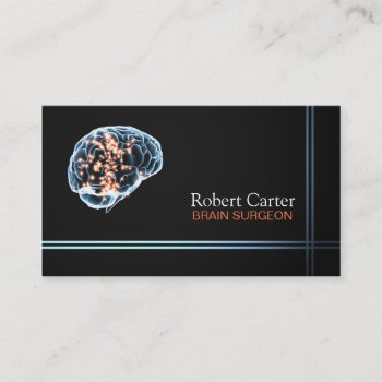 Brain Surgeon / Psychologist Doctor Clinic Business Card by paplavskyte at Zazzle