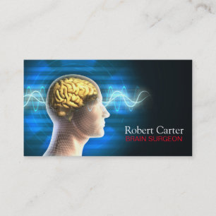 Brain Surgeon / Psychologist Human Head Body Business Card
