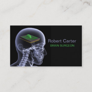 Brain Surgeon / Psychologist Mind Clinic Body Business Card