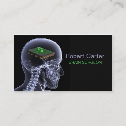 Customizable Brain Surgeon / Psychologist Business Card