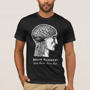 Brain Surgery Neurologists Antique Medical Drawing T-Shirt