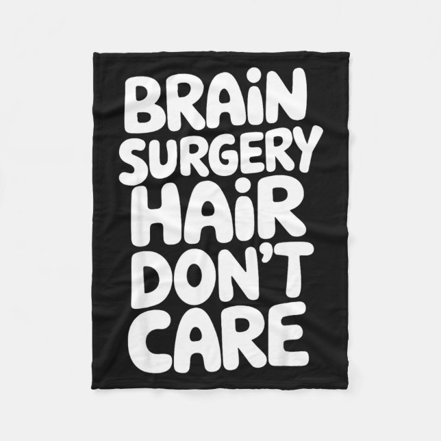 Brain Surgery Recovery Art For Men Women St Brain  Fleece Blanket (Front)