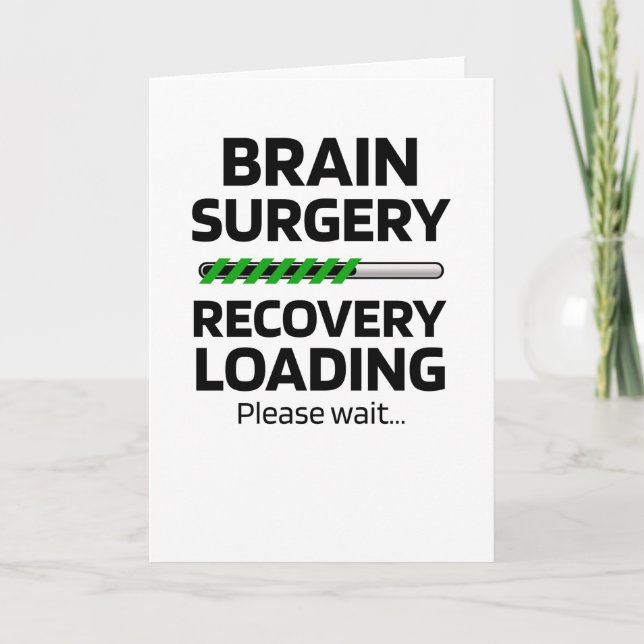 Brain Surgery Recovery | Brain Surgery Survivor Card (Front)
