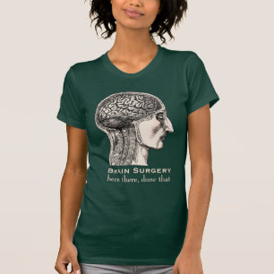 Brain Surgery Survivor Antique Medical Engraving T-Shirt