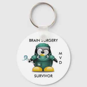 Brain Surgery Survivor Keychain