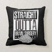 Brain Surgery Survivor Post Tumor Recovery Throw Pillow