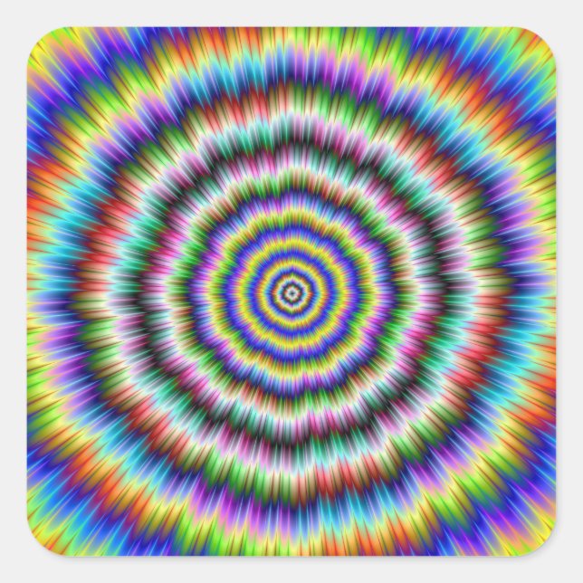 Brain Teaser Square Sticker (Front)