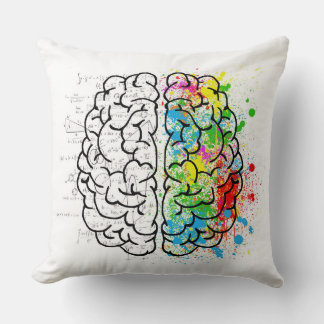 Brain throw pillow
