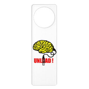 Brain to unload door hanger
