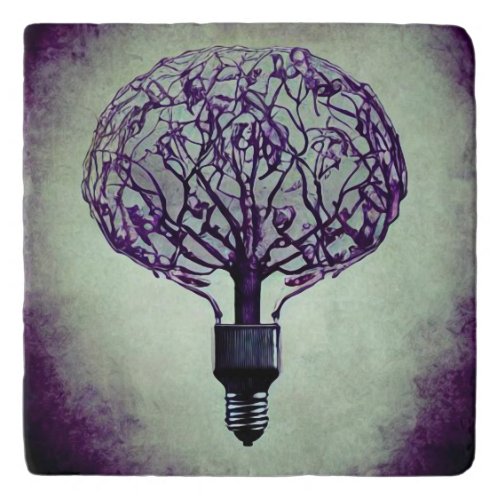 Brain Tree Lightbulb Trivet