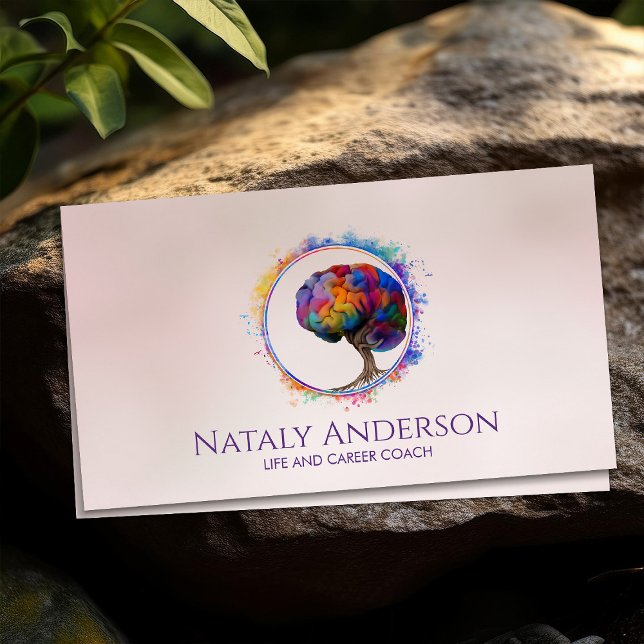 Brain Tree of life - Colorful Foliage Business Card (Creator Uploaded)