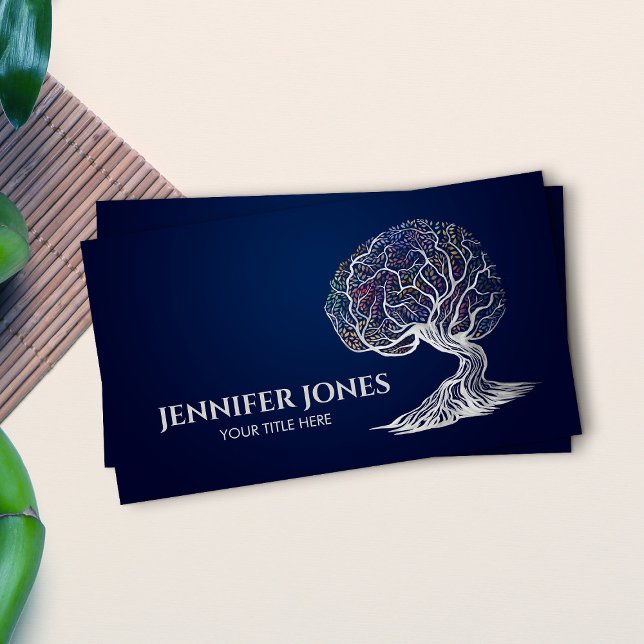Brain Tree of life - Colorful Foliage Business Card (Creator Uploaded)
