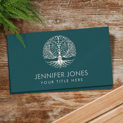 Brain Tree of life _ Mother of pearl Business Card