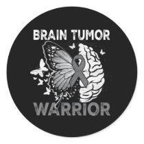 Brain Tumor Awareness Brain Surgery Been There Don Classic Round Sticker