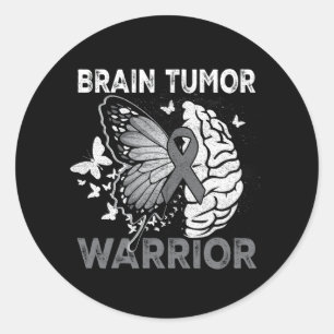 Brain Tumor Awareness Brain Surgery Been There Don Classic Round Sticker