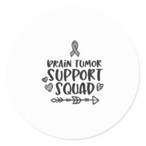 Brain Tumor Awareness, brain tumor Classic Round Sticker
