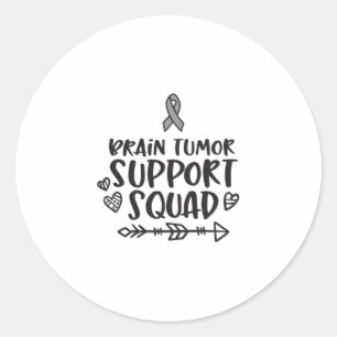 Brain Tumor Awareness, brain tumor Classic Round Sticker