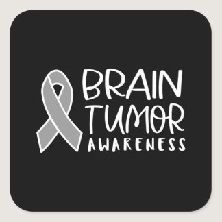 Brain Tumor Awareness, brain tumor Square Sticker