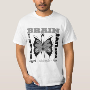 Brain Tumor Awareness Butterfly T-Shirt