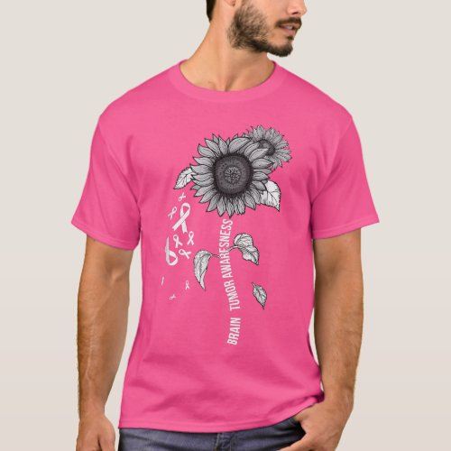 Brain Tumor Awareness Cancer  Brain Cancer Sunflow T_Shirt