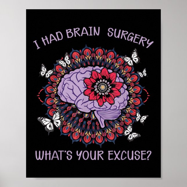 Brain Tumor Awareness I Had Brain Surgery Whats Yo Poster (Front)