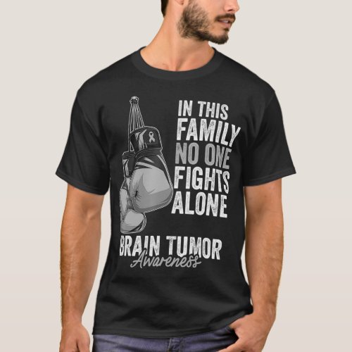 Brain Tumor Awareness Month Boing Gloves Gray Canc T_Shirt