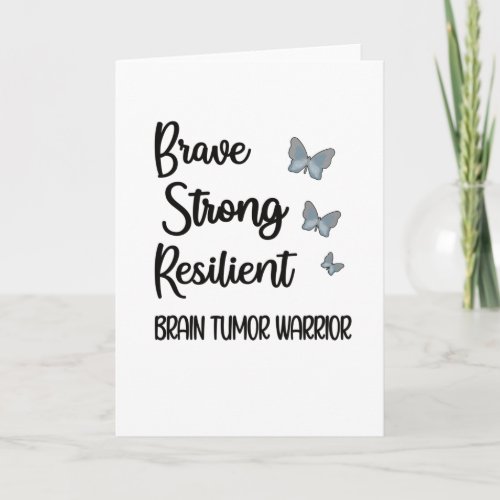 Brain Tumor Awareness Month Brain Tumor Warrior Card