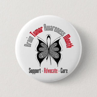 Brain Tumor Awareness Month Butterfly Button