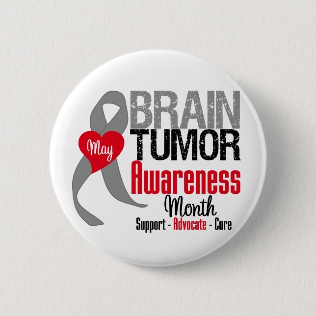 Brain Tumor Awareness Month Pinback Button (Front)
