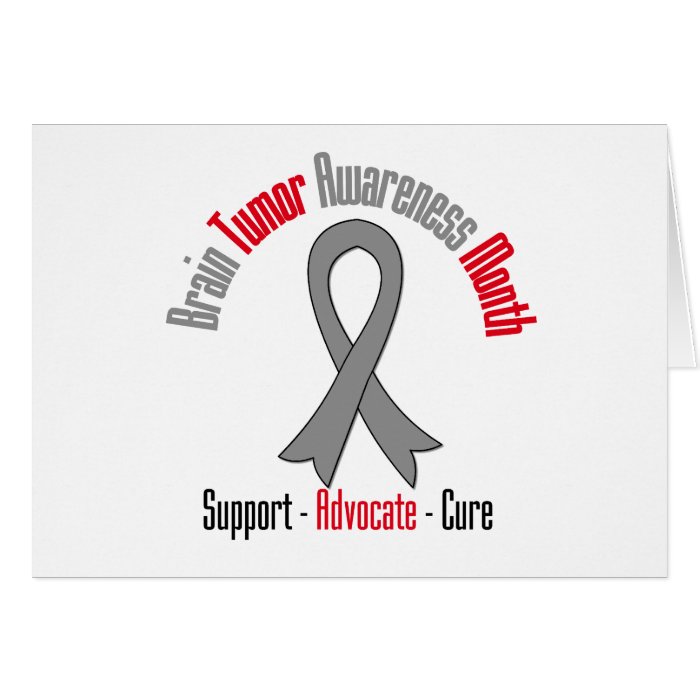 Brain Tumor Awareness Month Ribbon Cards